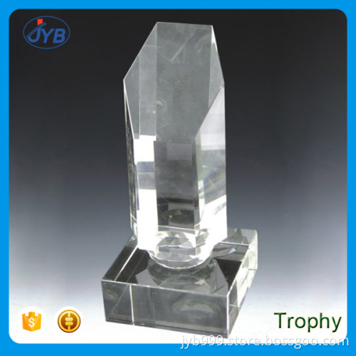 professional k9 handmade crystal trophy in plaque shaped